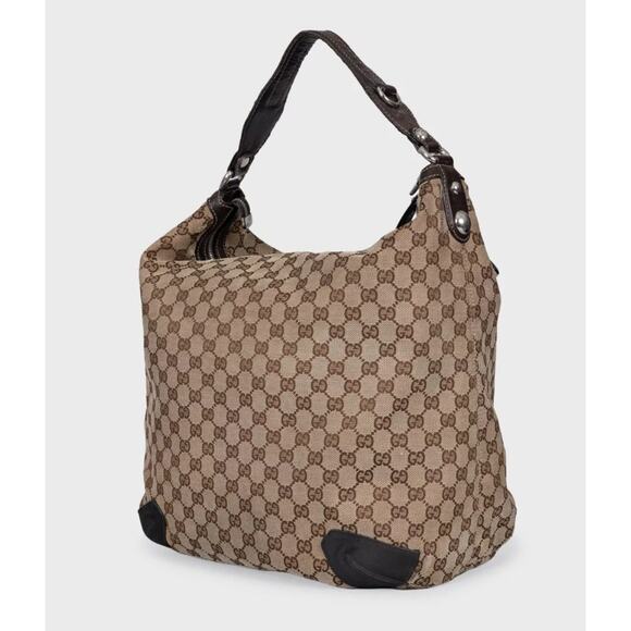 Gucci Monogram Canvas and Leather Hobo Bag - Picture 2 of 7